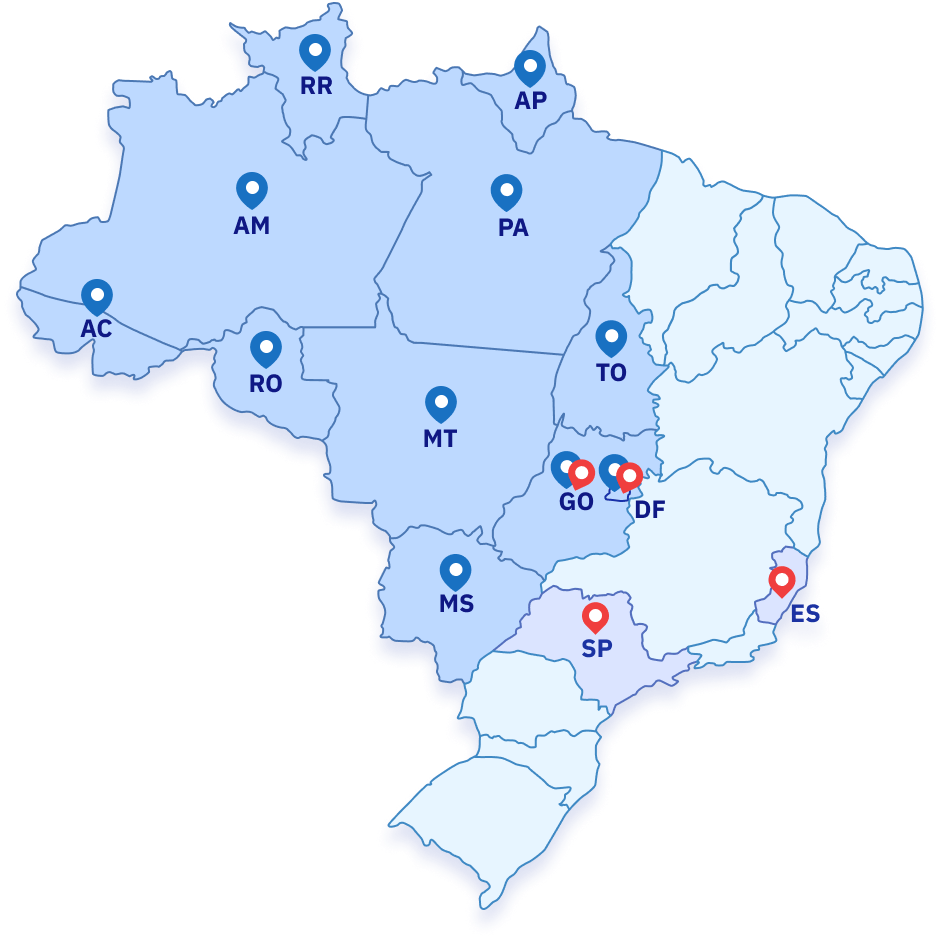 Mapa do Brasil - Favorita